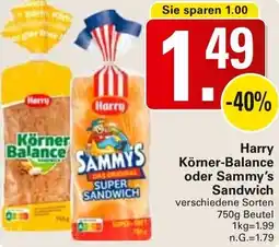 WEZ Harry Körner-Balance oder Sammy's Sandwich Angebot