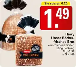 WEZ Harry Unser Bäckerfrisches Brot Angebot