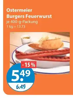 V Markt Ostermeier burgers feuerwurst Angebot