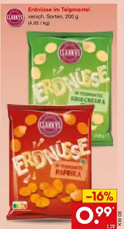 Netto Marken-Discount Clarkys erdnüsse im teigmantel Angebot
