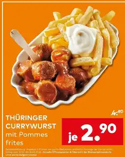 porta Thüringer currywurst mit pommes frites Angebot