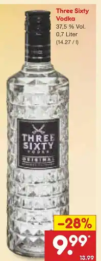 Netto Marken-Discount Three sixty vodka Angebot