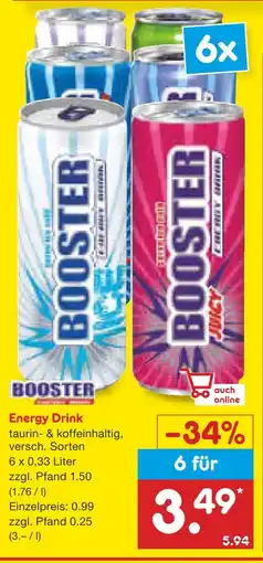 Netto Marken-Discount Booster energy drink Angebot