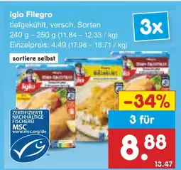 Netto Marken-Discount Iglo filegro Angebot