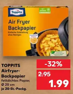 Kaufland Toppits airfryer-backpapier Angebot