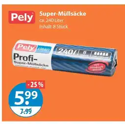 V Markt Pely super-müllsäcke Angebot