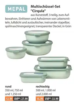 V Markt Mepal multischüssel-set cirqula rund Angebot