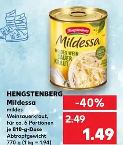Kaufland Hengstenberg mildessa Angebot