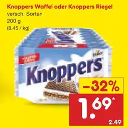 Netto Marken-Discount Knoppers waffel oder riegel Angebot