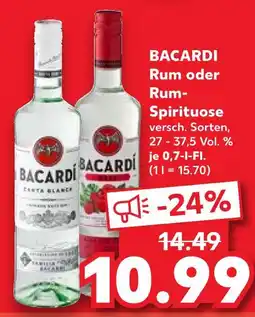 Kaufland Bacardi rum Angebot