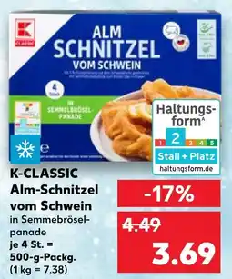 Kaufland K-classic alm-schnitzel vom schwein Angebot