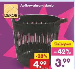 Netto Marken-Discount Dekor aufbewahrungskorb Angebot