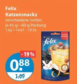V Markt Felix katzensnacks Angebot