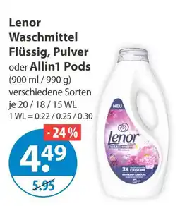 V Markt Lenor waschmittel flüssig Angebot