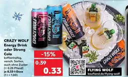 Kaufland Crazy wolf energy drink Angebot