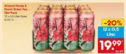 Netto Marken-Discount Arizona honey & peach green tea Angebot