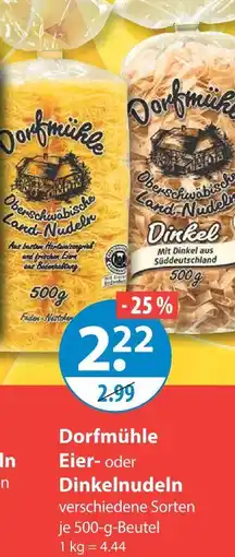 V Markt Dorfmühle eiernudeln Angebot