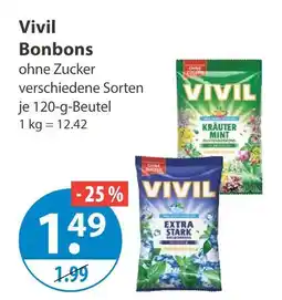V Markt Vivil bonbons kräuter mint Angebot