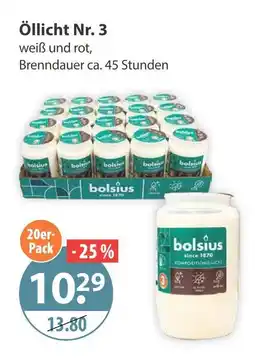 V Markt Bolsius öllicht nr. 3 Angebot