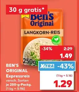 Kaufland Ben's original langkorn-reis Angebot