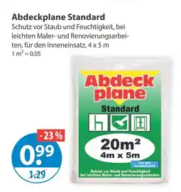 V Markt Abdeckplane standard Angebot