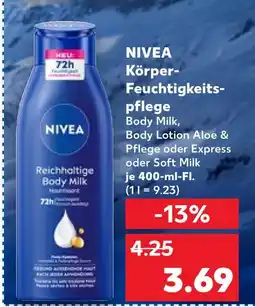 Kaufland Nivea körper-feuchtigkeitspflege body milk Angebot