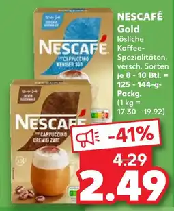 Kaufland Nescafé gold lösliche kaffee-spezialitäten Angebot