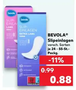 Kaufland Bevola slipeinlagen Angebot