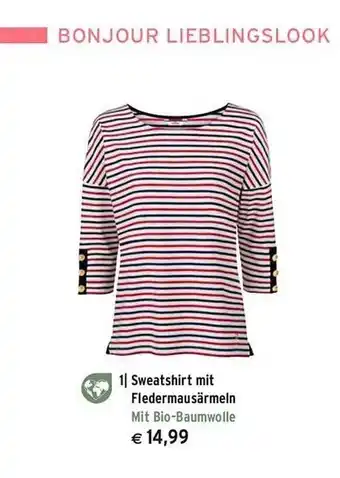 Tchibo Sweatshirt mit Fledermausärmeln Angebot