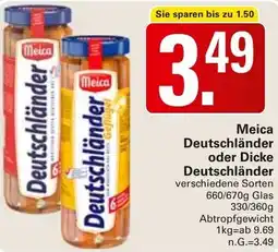 WEZ Meica Deutschländer oder Dicke Deutschländer Angebot