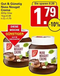 WEZ Gut & Günstig Nuss Nougat Creme Angebot