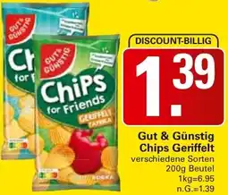 WEZ Gut & Günstig Chips Geriffelt Angebot