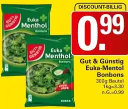 WEZ Gut & Günstig Euka-Mentol Bonbons Angebot