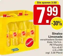 WEZ Sinalco Limonade Angebot