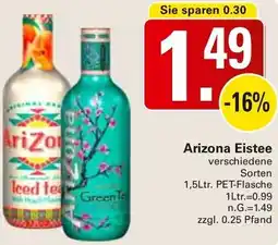 WEZ Arizona Eistee Angebot