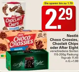 WEZ Nestlé Choco Crossies, Choclait Chips oder After Eight Angebot