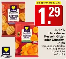 WEZ EDEKA Herzstücke Kessel-, Gitter oder Crunchy Chips Angebot