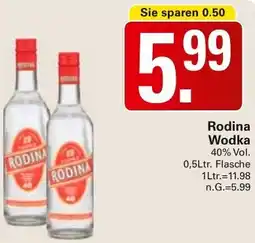 WEZ Rodina Wodka Angebot