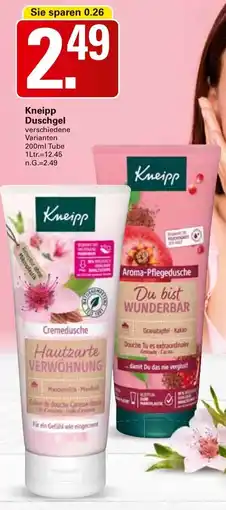 WEZ Kneipp Duschgel Angebot