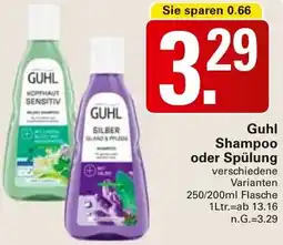 WEZ Guhl Shampoo oder Spülung Angebot