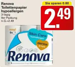 WEZ Renova Toilettenpapier hypoallergen Angebot