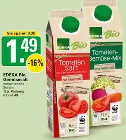 WEZ EDEKA Bio Gemüsesaft Angebot