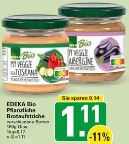 WEZ EDEKA Bio Pflanzliche Brotaufstriche Angebot