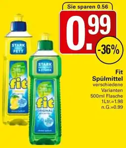 WEZ Fit Spülmittel Angebot