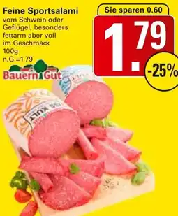 WEZ Bauern Gut Feine Sportsalami Angebot