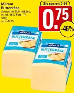 WEZ Milram Butterkäse Angebot