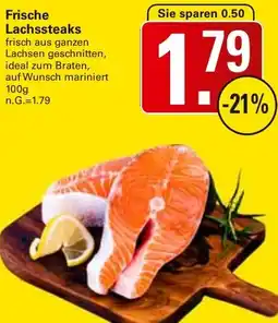 WEZ Frische Lachssteaks Angebot