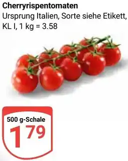 Globus Cherryrispentomaten Angebot