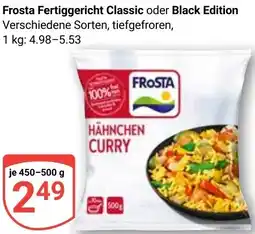 Globus Frosta Fertiggericht Classic oder Black Edition Angebot