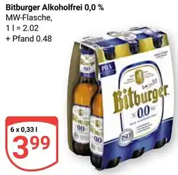 Globus Bitburger Alkoholfrei 0,0 % Angebot